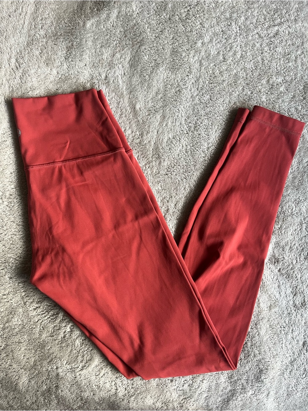 Lululemon Wunder Under Leggings 28” size 6 In Brick Rose